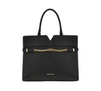 GUESS Medium Satchel Magne Jet Black Handbag Talla: OS | Outlet | Mujer | Negro