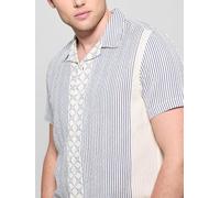 GUESS Men's Short Sleeve Meyer Dobby Shirt, Dreamy Moon Multi