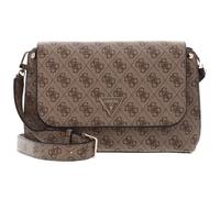 GUESS Meridian Flap Crossbody Bag Latte Logo