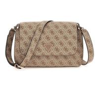 GUESS Meridian II Flap Crossbody Bag Latte Logo