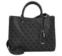 GUESS Bolso tipo satchel Meridian II Girlfriend con logo Grafito/Negro