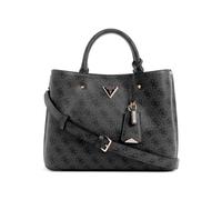 GUESS Meridian II Girlfriend Satchel Bag Coal Logo