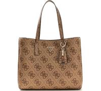 GUESS bolso de hombro Meridian II Girlfriend Tote Bag Latte Logo marrón claro