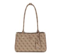 GUESS Meridian II Shoulder Satchel Bag Latte Logo