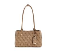 GUESS Meridian II Shoulder Satchel, Bolso de Mano Mujer, Logotipo de Latte, One Size