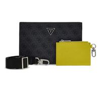 Guess Milano - Camiseta cruzada para hombre, con cremallera, color negro y U