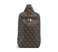 Guess Milano Mochila sling moreno, imitación de cuero, hombre, 3L