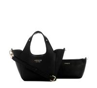 Guess Bolso de mano Helina Mini imitación de cuero negro mujer