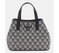 Guess Mini Tote Con Estampado Geométrico Bolsa De Mujer En Negro Multicolor