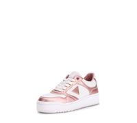 GUESS MIRAM6, Sneaker Mujer, Blanco, Rosa, 37 EU