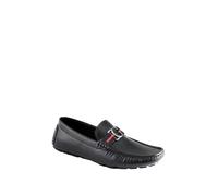 Guess Askers, Mocasín Estilo de conducción Hombre, Negro Saffiano 004, 41.5 EU
