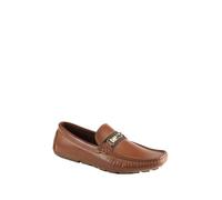 Guess Mocasines Aarav Estilo conducción para Hombre, Cognac 210, 40 EU