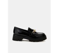 Guess Mocasines Almosty mujer plataforma adorno cadena. Negro 39