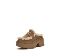 GUESS Mocasines de Plataforma con Forro de Piel Sintética, Suela Gruesa, Color Marrón (Beige, Sistema Tallas Calzado EU, Adulto, Números, Mediano, 38)