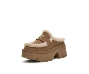 GUESS Mocasines de Plataforma con Forro de Piel Sintética, Suela Gruesa, Color Marrón (Beige, Sistema Tallas Calzado EU, Adulto, Números, Mediano, 38)