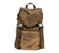 GUESS mochila de ocio Berlin Backpack Beige/Brown marrón claro