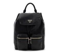 GUESS mochila de ocio Manhattan II Flap Backpack Black Logo negro