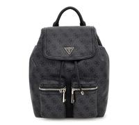GUESS mochila de ocio Manhattan II Flap Backpack Coal Logo gris oscuro