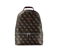 GUESS mochila Follie Travel Small Backpack Brown Logo marrón oscuro