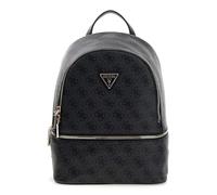 GUESS mochila Follie Travel Small Backpack Coal Logo gris oscuro