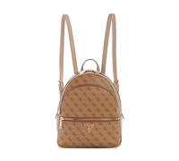 GUESS Mochila Grande Manhattan, Logotipo de Latte, Talla única para Mujer