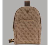 GUESS bolsa de hombro Milano Sling Bag Beige/Marrón claro