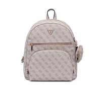 GUESS mochila de ocio con compartimento para portátil Power Play II Tech Backpack Dark Taupe Logo marrón topo