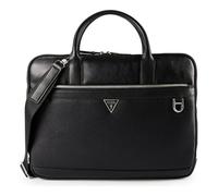 Guess Monaco Maletín Piel 38 cm Compartimento para el portátil negro