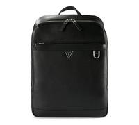 Guess Monaco Mochila urbana Piel natural 41 cm Compartimento para el portátil negro