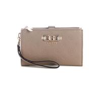 Guess Monedero Anise SLG organizador doble con cremallera con logo marrón topo talla única