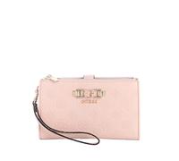 GUESS Monedero Anise SLG Double Zip Organizer Light Rose Logo Rosa