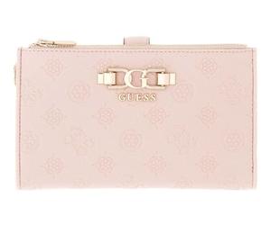 GUESS Monedero Anise SLG Double Zip Organizer Light Rose Logo Rosa