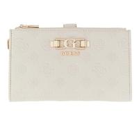 GUESS Monedero Anise SLG Double Zip Organizer Stone Logo Crema