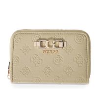 GUESS Monedero Anise SLG Zip Around Wallet Sage Logo Caqui