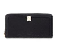 GUESS Monedero Audrey Logo SLG Zip Around Wallet Black Logo Negro