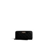 GUESS Monedero Carmella SLG Large Zip Around Wallet Black Logo Negro