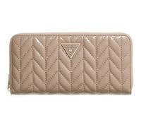 GUESS Monedero Cheryl SLG Zip Around Wallet Dark Taupe marrón Topo