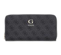 GUESS Monedero Coleen Logo Zip Around Wallet Coal Logo Gris Oscuro