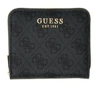 GUESS Monedero Coleen Logo Zip Around Wallet Coal Logo Gris Oscuro