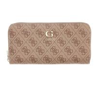 GUESS Monedero Coleen Logo Zip Around Wallet Latte Logo marrón Claro
