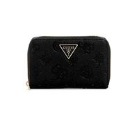 GUESS Monedero Cresidia II SLG Zip Around Wallet Black Logo Negro