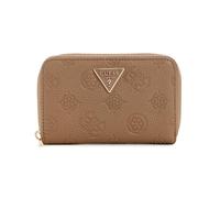 GUESS Monedero Cresidia II SLG Zip Around Wallet Dark Taupe Logo marrón Topo