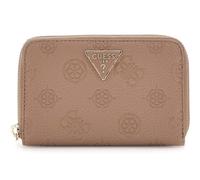 GUESS Monedero Cresidia II SLG Zip Around Wallet Dark Taupe Logo marrón Topo