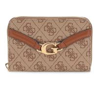 GUESS Monedero DEA SLG Zip Around Wallet Latte Logo marrón Claro