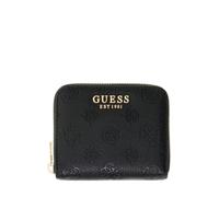 GUESS Monedero Ella Logo SLG Zip Around Black Logo Negro