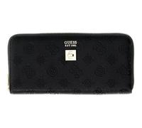 GUESS Monedero Ella Logo SLG Zip Around Black Logo Negro