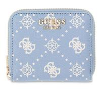 GUESS monedero Emelie Logo SLG Zip Around S Light Blue Logo