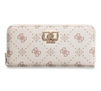 GUESS Monedero Emelie Logo SLG Zip Around Wallet Vanilla Logo Crema
