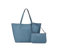 GUESS Monedero Emelie Logo SLG Zip Around Wallet White Logo Blanco