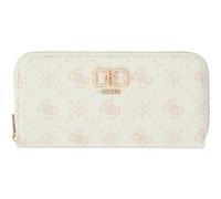 GUESS Monedero Emelie Logo SLG Zip Around Wallet White Logo Blanco